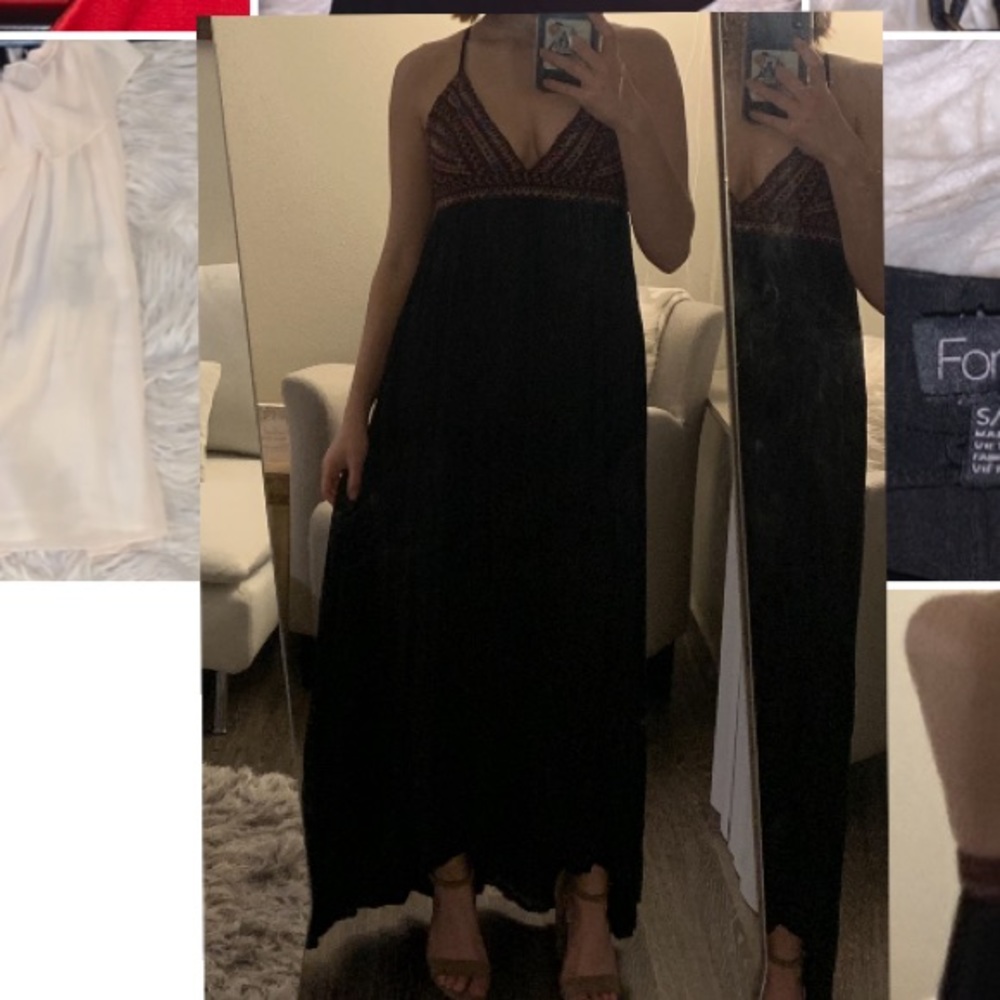 Billabong High-Low Maxi with Crochet Top